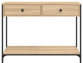 vidaXL Τραπέζι Κονσόλα Sonoma Δρυς 100x34,5x75 εκ. Επεξεργασμένο Ξύλο