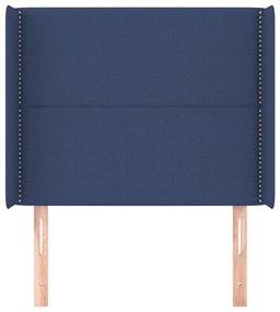 Κεφαλάρι με Πτερύγια Μπλε 93x16x118/128 εκ. Υφασμάτινο 3119428