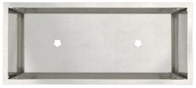 vidaXL Ανυψωμένος Κήπος 60x26x45 εκ Ανοξείδωτο χάλυβα