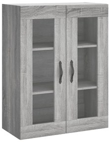 vidaXL Ντουλάπι Γκρι Sonoma 69,5 x 34 x 180 εκ. Επεξεργασμένο Ξύλο