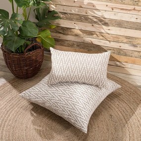 Μαξιλαροθήκη Διακοσμητική Giardino 02 Beige Teoran 65Χ65 Βαμβάκι-Πολυέστερ