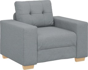 vidaXL Πολυθρόνα Ανοιχτό Γκρι 100 x 78 x 80 εκ. Ύφασμα