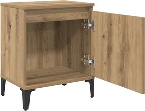 vidaXL Κομοδίνο Artisan Oak 40 x 30 x 50 cm Επεξεργασμένο ξύλο