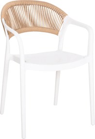 ΠΟΛΥΘΡΟΝΑ ΠΟΛΥΠΡΟΠΥΛΕΝΙΟΥ EVA HM6155.01 ΛΕΥΚΗ ΜΕ ΜΠΕΖ ΣΧΟΙΝΙ 56,5x53x80Υεκ.