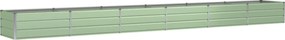 vidaXL Γλάστρα Πράσινο 600 x 80 x 45 cm Ατσάλι