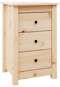 vidaXL Κομοδίνα 2 τεμ. 40 x 35 x 61,5 εκ. από Μασίφ Ξύλο Πεύκου