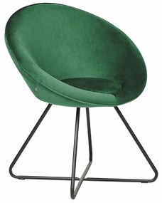 Καρέκλα Berwyn 1760, Πράσινο, 80x69x58cm, 6 kg, Ταπισερί, Μεταλλικά, Φυσικό ξύλο καπλαμά | Epipla1.gr