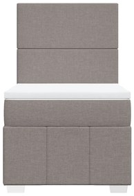 ΚΡΕΒΑΤΙ BOXSPRING ΜΕ ΣΤΡΩΜΑ TAUPE 100 X 200 ΕΚ. ΥΦΑΣΜΑΤΙΝΟ 3291576