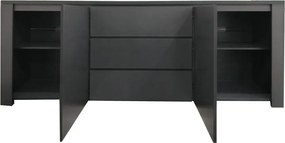 Μπουφές Kalya pakoworld σε ανθρακί απόχρωση 220x49x89.5εκ