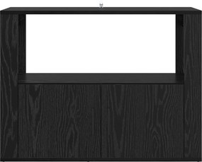 vidaXL Πλαϊνό γραφείο Μαύρη δρυς 80 x 30 x 60 cm Επεξεργασμένο ξύλο
