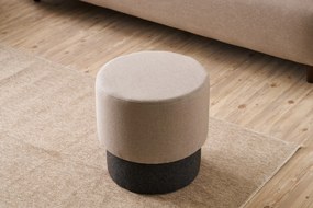 Πουφ Σκαμπό Μπεζ PATARA 40x40x40