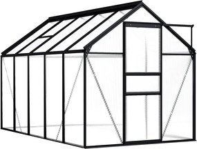 vidaXL Θερμοκήπιο Ανθρακί 5,89 μ³ Αλουμινίου