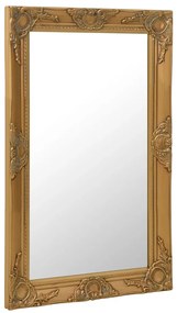 vidaXL Καθρέφτης Τοίχου με Μπαρόκ Στιλ Χρυσός 50 x 80 εκ.