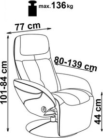 Πολυθρόνα Relax Sylvia-Mpez