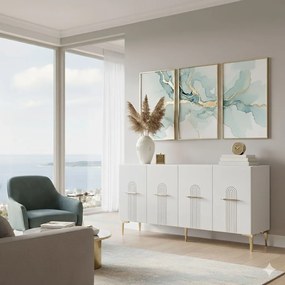 Console Ida 150 - White, Gold White
Gold