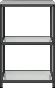 vidaXL Ράφι Κουζίνας HATTEM Ασημί 60 x 50 x 92 εκ Ατσάλι
