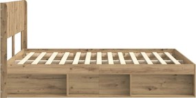 vidaXL Καλάθι με αποθήκη και κεφαλάρι Artisan Δρυς 120 x 200 cm