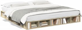 vidaXL Πλαίσιο Κρεβατιού Sonoma Δρυς 200x200 εκ. Επεξεργασμένο Ξύλο