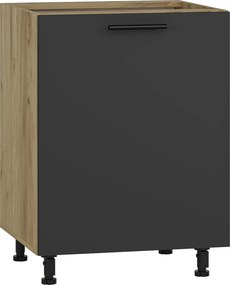 VENTO D-60/82 lower cabinet, color: craft oak/antracite DIOMMI V-UA-VENTO-D-60/82-ANTRACYT