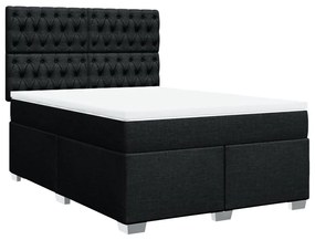 ΚΡΕΒΑΤΙ BOXSPRING ΜΕ ΣΤΡΩΜΑ ΜΑΥΡΟ 160X200 ΕΚ. ΥΦΑΣΜΑΤΙΝΟ 3290548