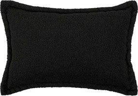 vidaXL Κάλυμμα Μαξιλαριού 2 pcs HOUTEN Μαύρο 50 x 75 cm Μπουκλέ