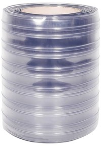 VidaXL Λωριδοκουρτίνα Διαφανής 25 μ. 300 χιλ. x 2,6 χιλ. από PVC