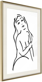 Αφίσα - Shape of a Woman - 40x60 - Χρυσό - Με πασπαρτού