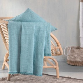 Ριχτάρι Mauricio Blue Ρυθμός Four-Seater 180x330cm Βαμβάκι-Πολυέστερ