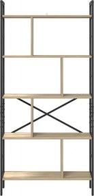 vidaXL Ράφι Βιβλίων Δρύς Sonoma 75 x 30 x 156 εκ. Επεξεργασμένο ξύλο