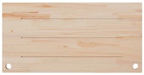 vidaXL Επιφάνεια Γραφείου Λευκή 100x50x2,5 εκ. από Μασίφ Ξύλο Πεύκου