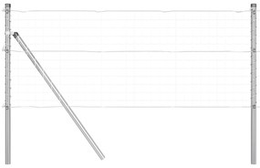 vidaXL Στυλοί Φράχτη 52 τεμ Ø32 mm 120 cm Γαλβανισμένο Ατσάλι