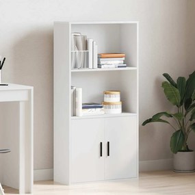 VidaXL Βιβλιοθήκη Λευκή 60x24x120 εκ. από Επεξεργασμένο Ξύλο