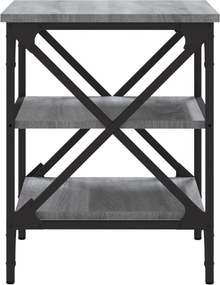 vidaXL Βοηθητικά Τραπέζια 2 τεμ. Γκρι Sonoma 40x42x50 εκ. Επεξ. Ξύλο