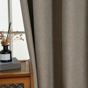 Beauty Home Κουρτίνα Full Blackout σκίασης με 8 κρίκους Elite Art 8392 Beige-Νο5 140x270 Μπεζ