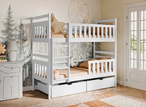 MONIKA 80x180 white bunk bed Lano Furniture