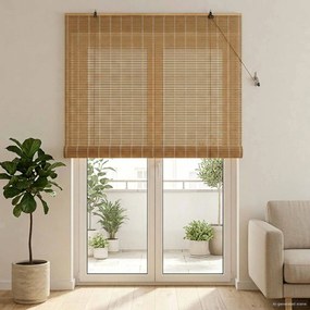 vidaXL Ρόλερ (στόρι) Φύση 130 x 220 εκ Μπαμπού