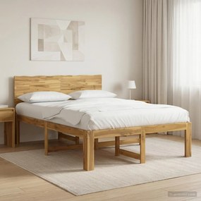 vidaXL Διπλό Κρεβάτι με Κεφαλάρι ROSTOCK Λευκό 140 x 190 cm