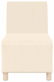 vidaXL Μοναδικός Καναπές χωρίς Χερούλια 2 pcs Κρεμ 55 x 74 x 82 εκ.