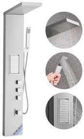 VEVOR Shower Panel Tower System Stainless Steel Column Rainfall Head Massage Jet