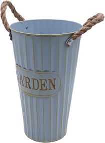 Γαλάζιο Μεταλλικό Κασπώ σε Vintage Στυλ 18x30cm