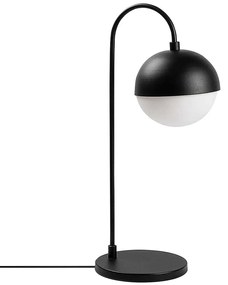 Φωτιστικό Επιτραπέζιο Horn 942FLG1842 18x25x53cm E14 40W Black-White Opviq