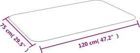 vidaXL Προστατευτικό Δαπέδου για Laminate Δάπεδο ή Χαλί 75 x 120 εκ.