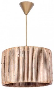 Φωτιστικό Οροφής Zale 207371 Ε27 28x28x65cm Natural Megapap Bamboo,Wood