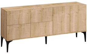 Μπουφές Laika 393MRD1118 180x40x80cm Oak Particle Board, Melamine