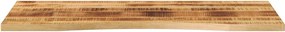 vidaXL Επιφάνεια Γραφείου Καμπύλη 140x50x2,5 εκ Μασίφ Ακατ. Μάνγκο