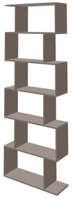 Βιβλιοθήκη Sezen pakoworld σε μόκα απόχρωση 70x24x191.5εκ