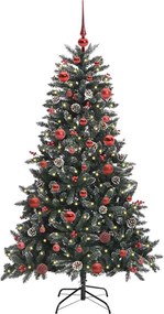 vidaXL Τεχνητό Χριστουγεννιάτικο Δέντρο με 150 LED Πράσινο 150 cm