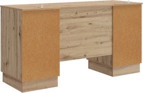 vidaXL Γραφείο Artisan Δρυς 142,5 x 50 x 75 εκ. Επεξεργασμένο Ξύλο