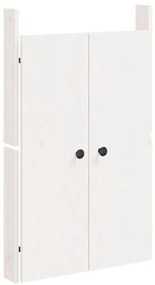 vidaXL Πόρτες Κουζίνας Εξ. Χώρου 2 τεμ. Λευκές 50x9x82 εκ. Μασίφ Πεύκο