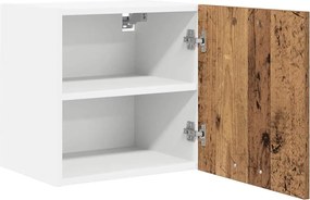 vidaXL Κρεμαστό ντουλάπι 2 pcs Παλαιό Ξύλο και Λευκό 40 x 31 x 40 εκ.